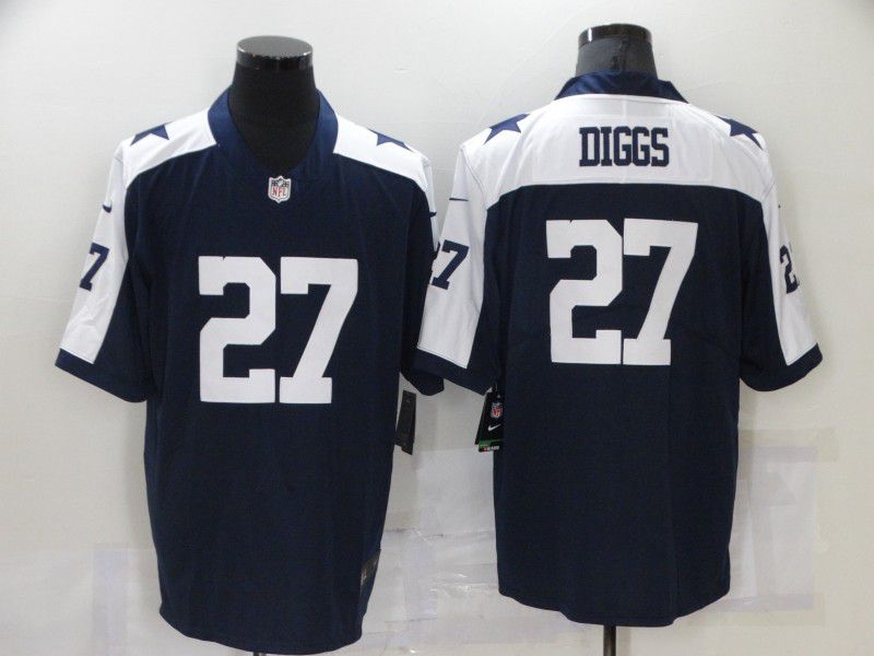 Men Dallas Cowboys 27 Diggs Blue Nike Vapor Untouchable Limited 2021 NFL Jersey